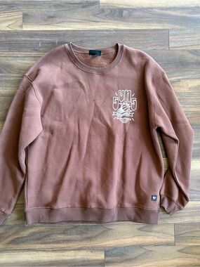Men's Brown Phoenix Suns Crewneck Graphic Sweatshirt